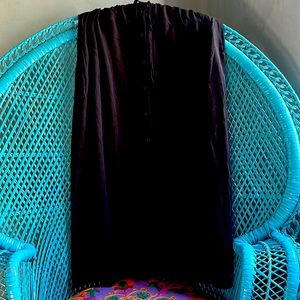 Black skirt midi length